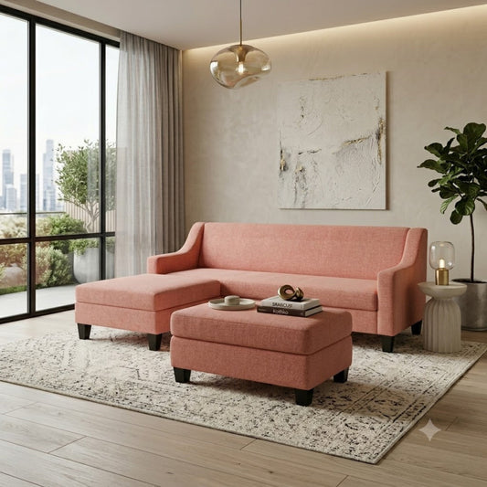 Milano Accent 4 Seater With Chaise Sofa