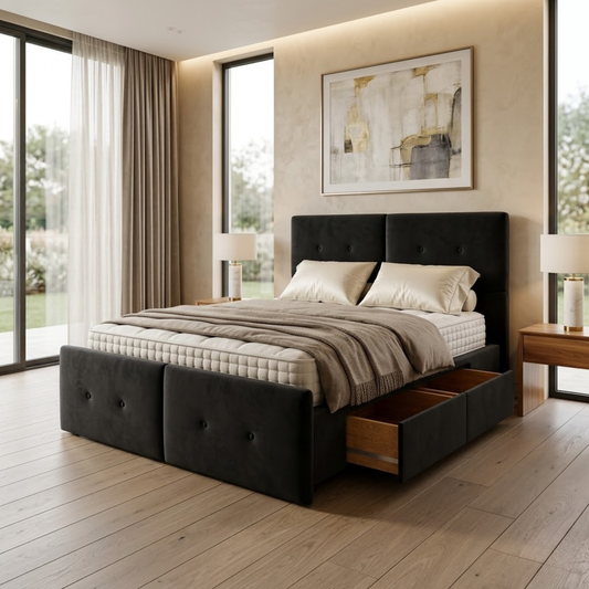 NZ Made Aero Bed Frame With Drawers