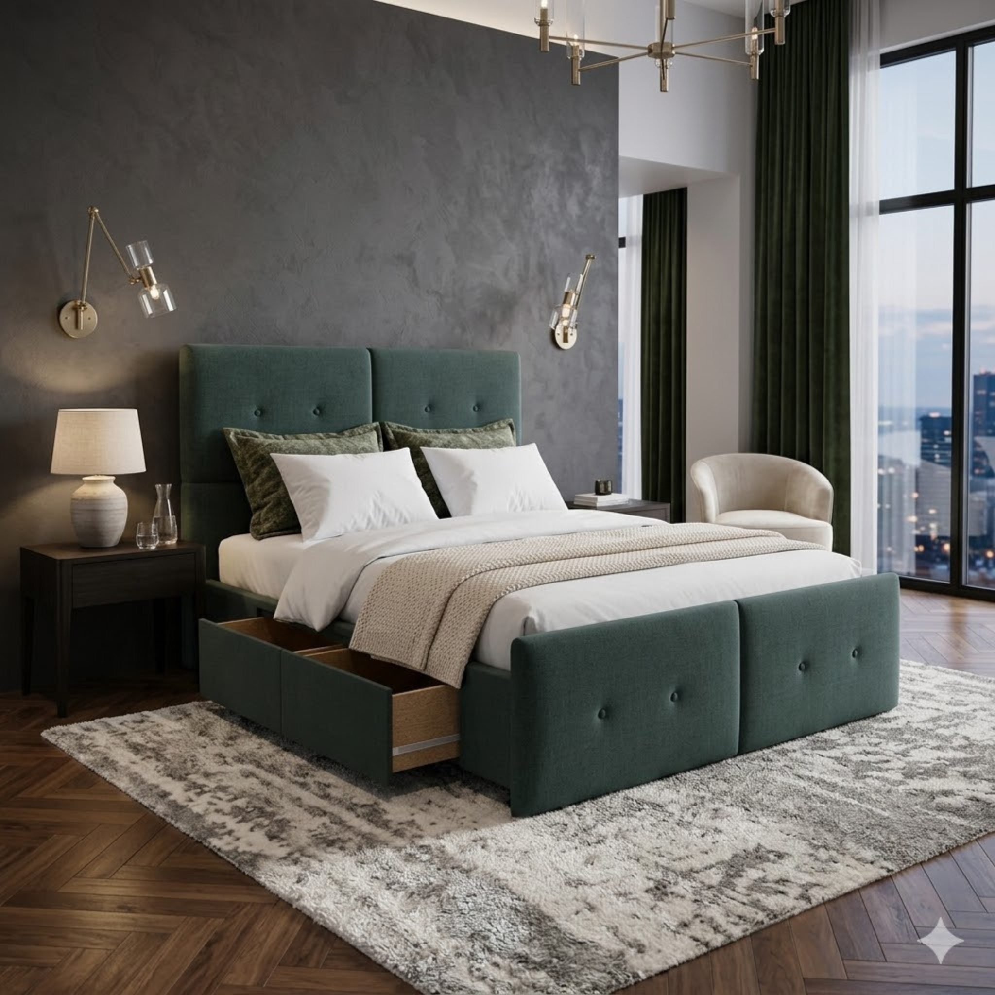 NZ Made Aero Bed Frame With Drawers