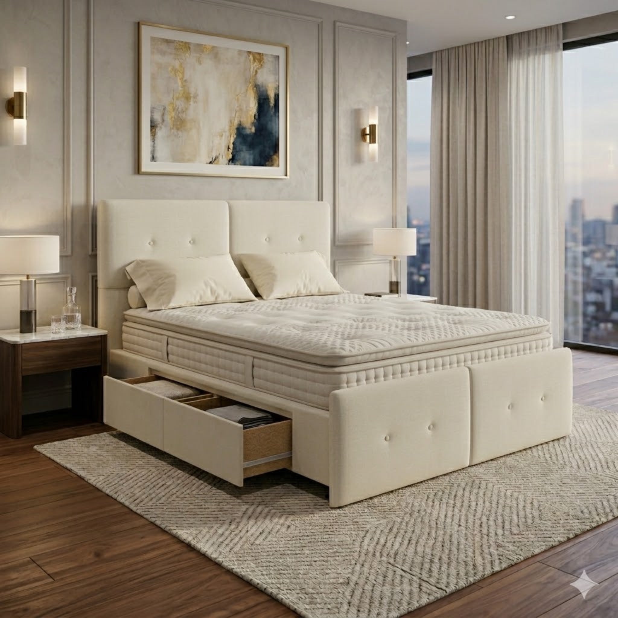 NZ Made Aero Bed Frame With Drawers