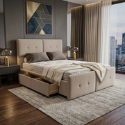 NZ Made Aero Bed Frame With Drawers