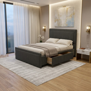 NZ Made Amber Bed Frame With Drawers