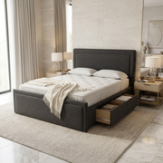 NZ Made Amber Bed Frame With Drawers
