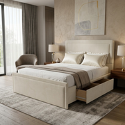 NZ Made Amber Bed Frame With Drawers