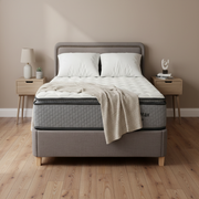 NZ Made Ammy Bed Frame + Bliss Max Medium Mattress | Furniture World Auckland