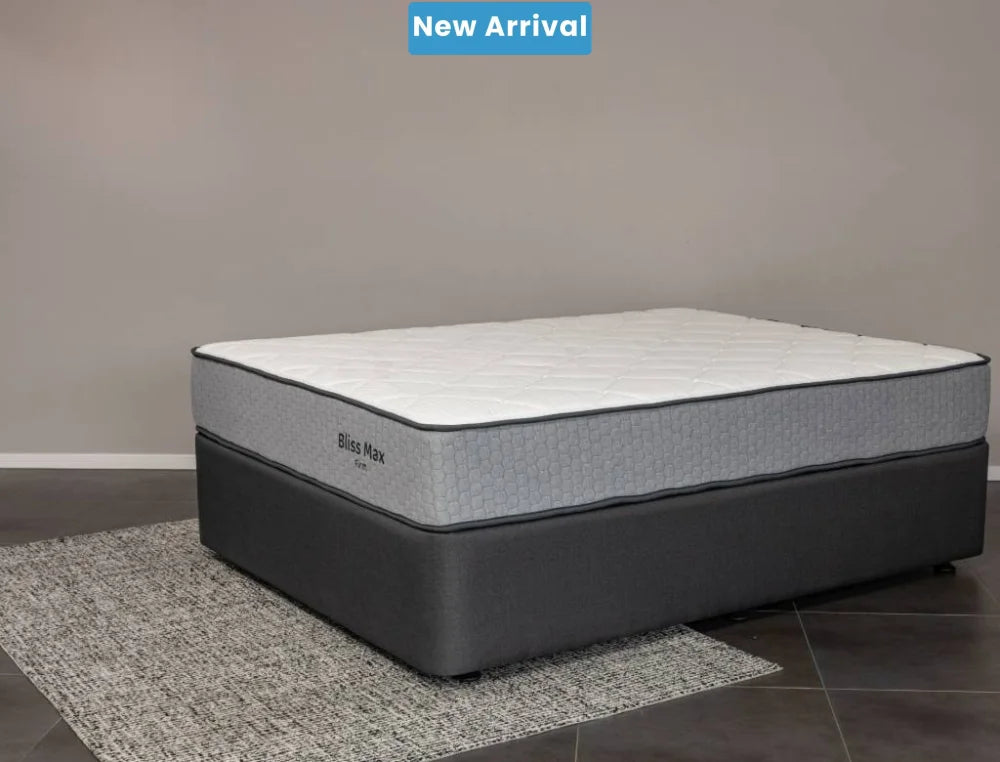 NZ Made Bliss Max Firm Mattress + Royal Bed Base