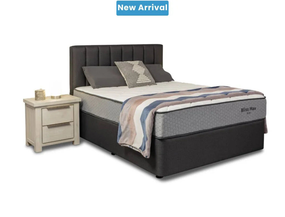 NZ Made Bliss Max Firm Mattress + Royal Bed Base