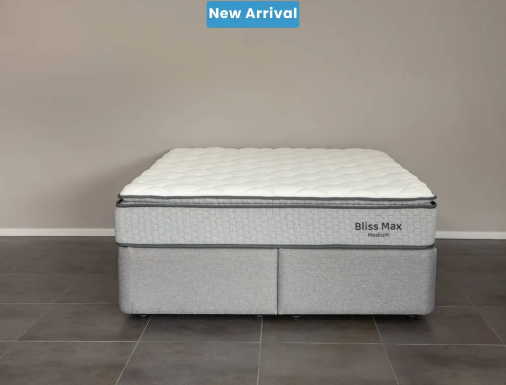 NZ Made Bliss Max Medium Mattress + Royal Bed Base