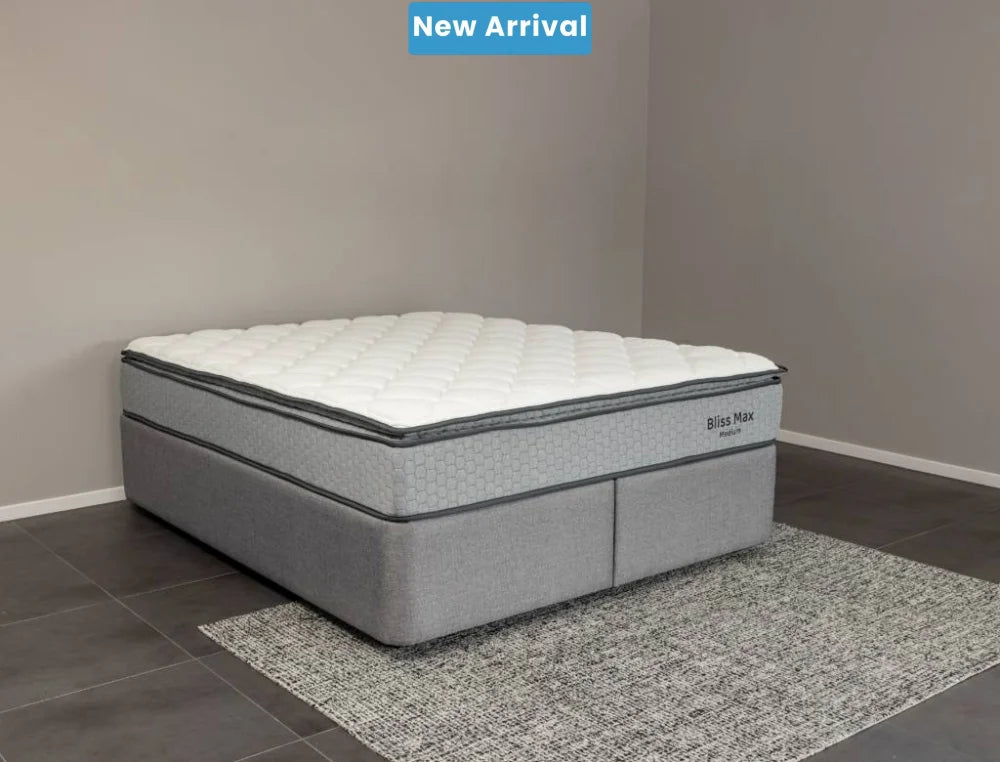 NZ Made Bliss Max Medium Mattress + Royal Bed Base