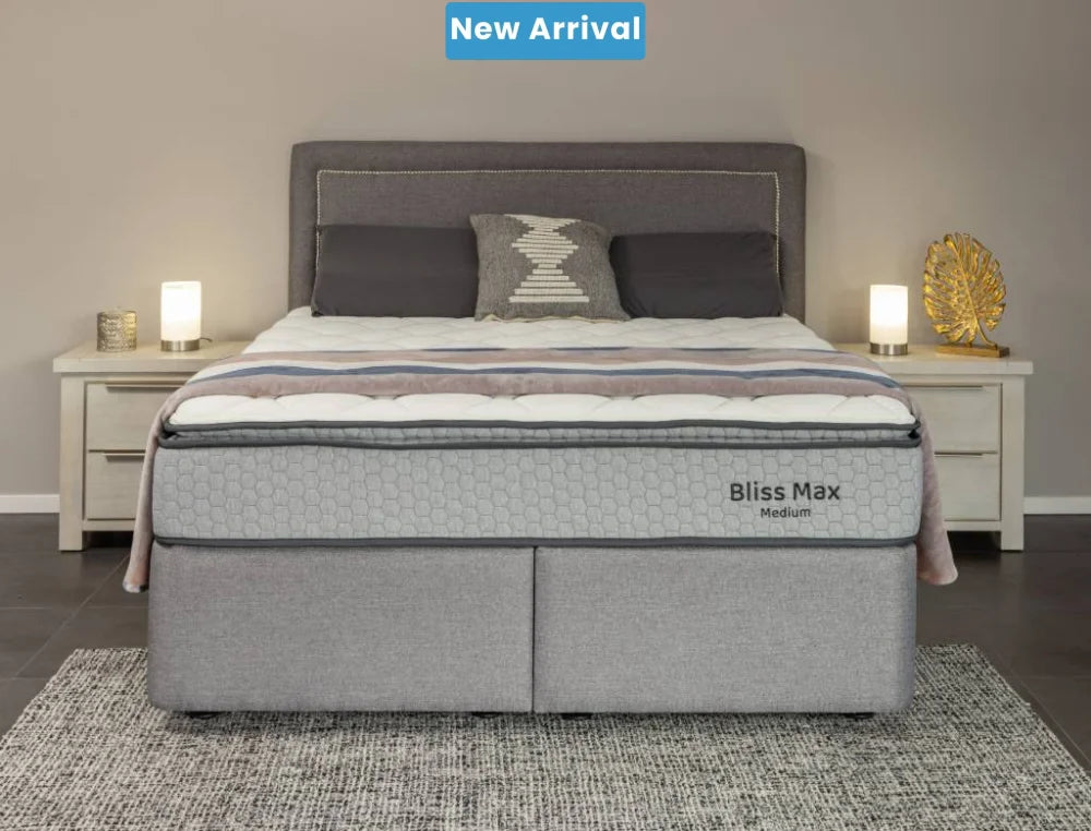 NZ Made Bliss Max Medium Mattress + Royal Bed Base