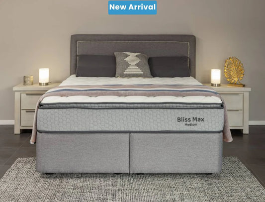 NZ Made Bliss Max Medium Mattress + Royal Bed Base