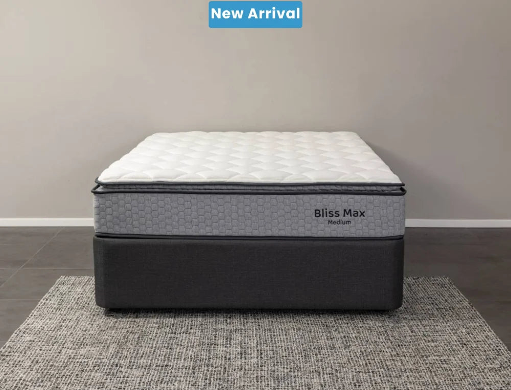 NZ Made Bliss Max Medium Mattress + Royal Bed Base