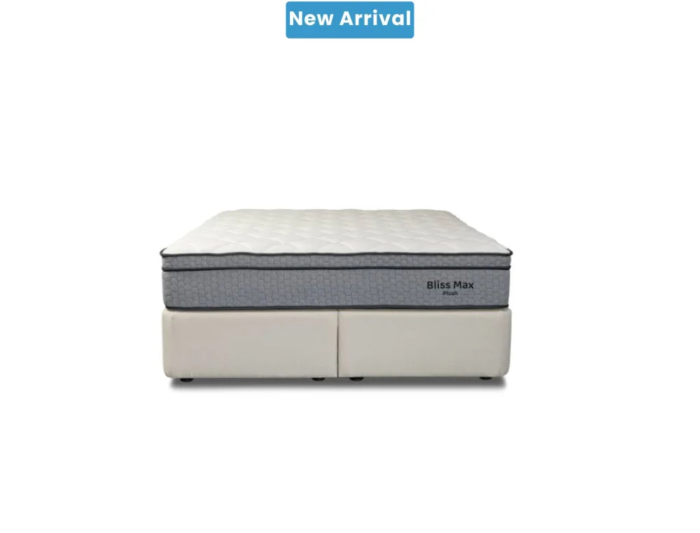 NZ Made Bliss Max Plush Mattress + Royal Bed Base