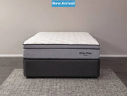NZ Made Bliss Max Plush Mattress + Royal Bed Base