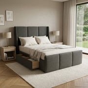 NZ Made Cascade Bed Frame With Drawers