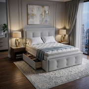 NZ Made Chelton Bed Frame With Drawer