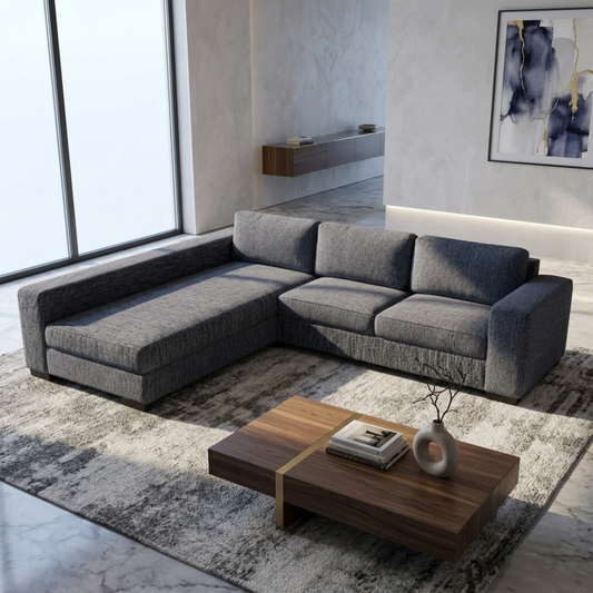NZ Made CloudNine Long-Arm with Chaise Corner Sofa