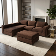 NZ Made CloudNine Long-Arm with Chaise Corner Sofa