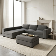 NZ Made CloudNine Long-Arm with Chaise Corner Sofa