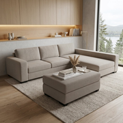 NZ Made CloudNine Long-Arm with Chaise Corner Sofa