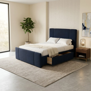 NZ Made Crest Bed Frame With Drawers