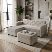 NZ Made Crown 3 Seater Corner Sofa With Reversible Chaise