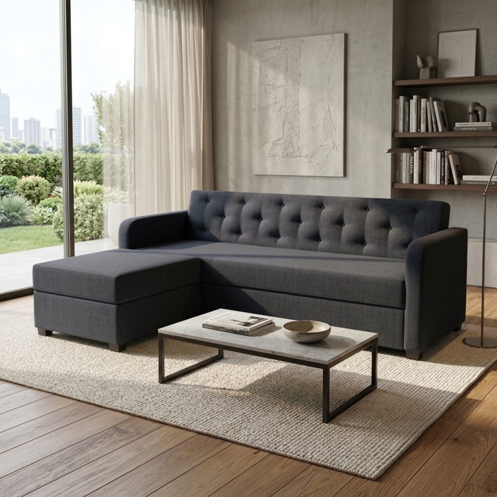 NZ Made Crown 4 Seater Corner Sofa With Reversible Chaise