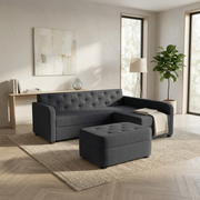 NZ Made Crown Long-Arm Chaise Corner Sofa