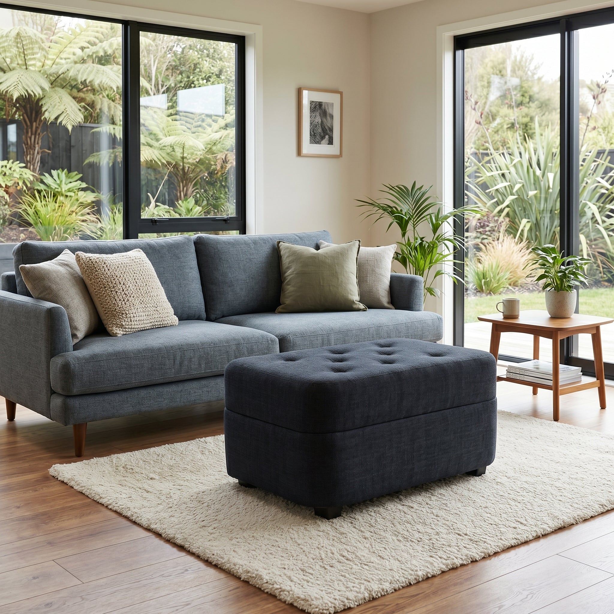 NZ Made Crown Ottoman | Furniture World NZ