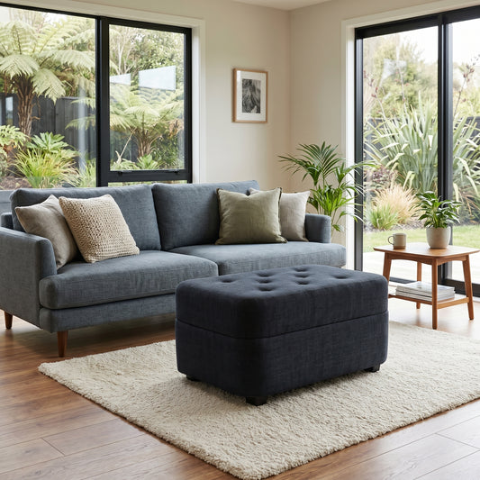 NZ Made Crown Ottoman