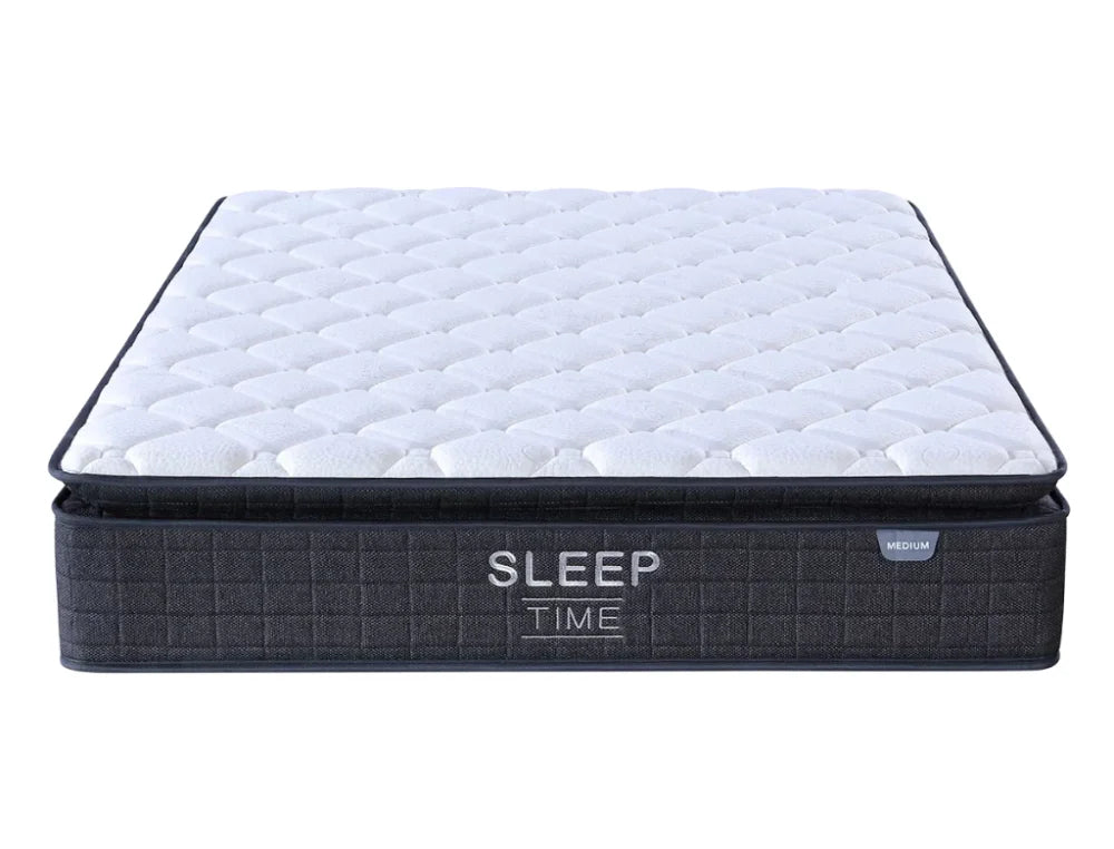 NZ Made Crystal Bed Frame + SleepTime Medium Mattress