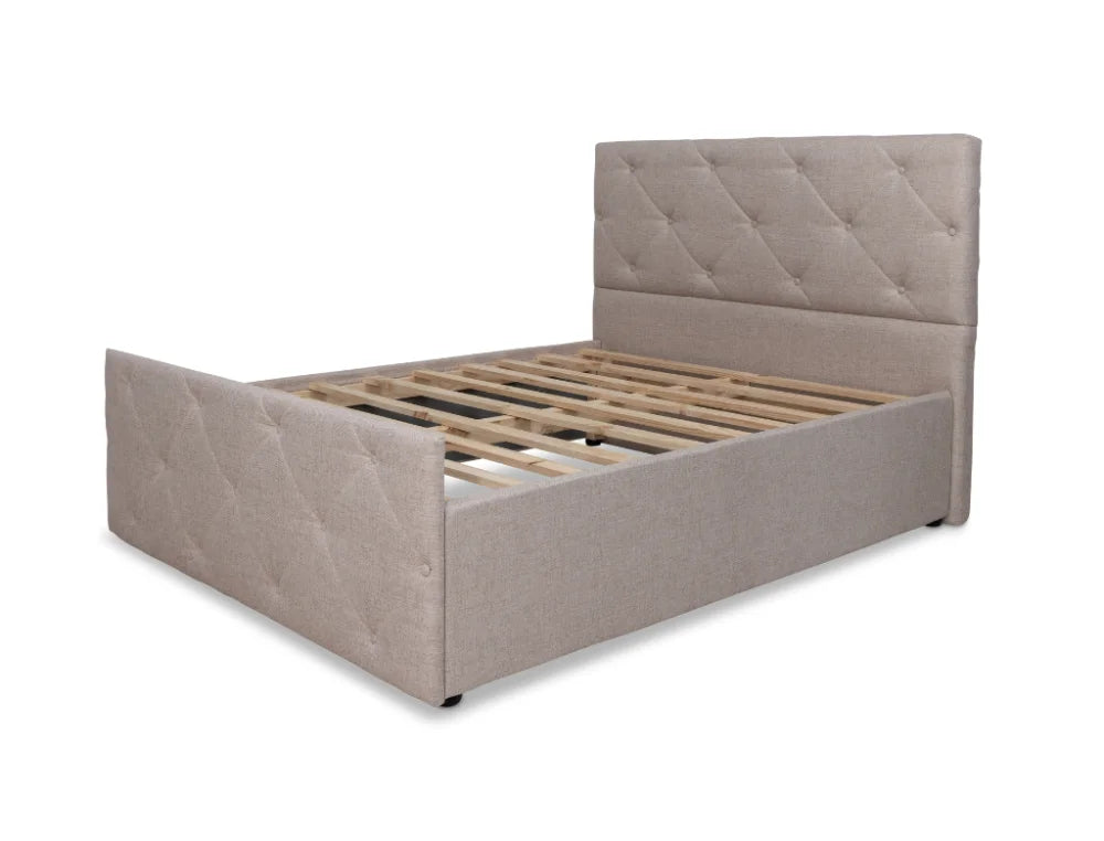 NZ Made Crystal Bed Frame + SleepTime Medium Mattress
