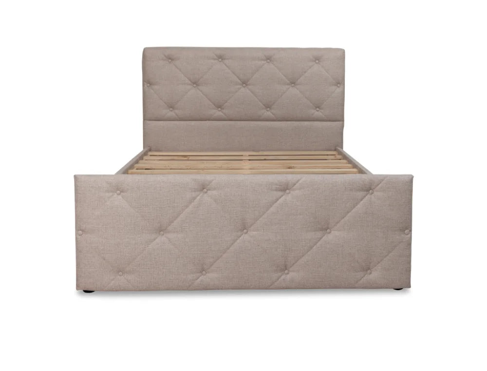 NZ Made Crystal Bed Frame + SleepTime Pocket Pillowtop Mattress