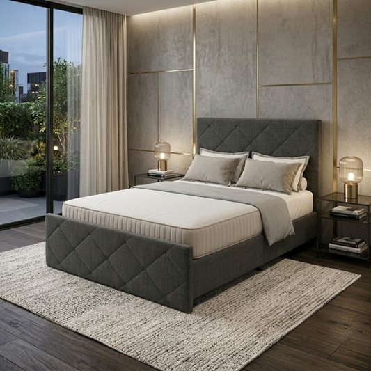 NZ Made Crystal Bed Frame - alternate view