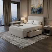 NZ Made Deaura Bed Frame With Drawers