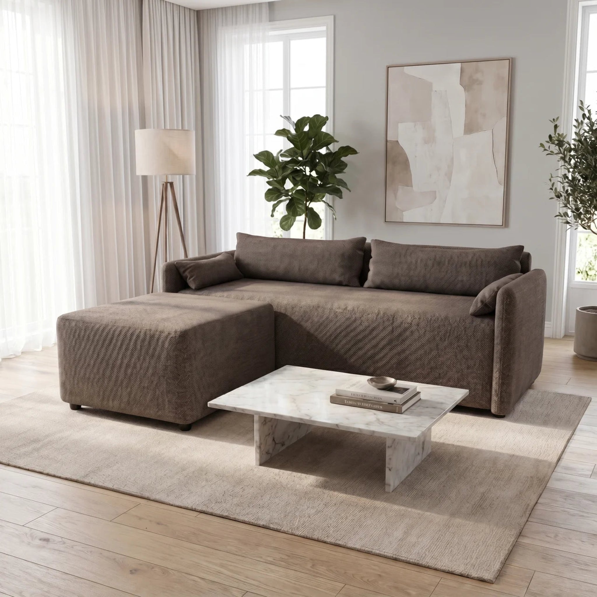 NZ Made Deseo 3 Seater With Chaise Corner Sofa - Image 8 | Furniture World NZ