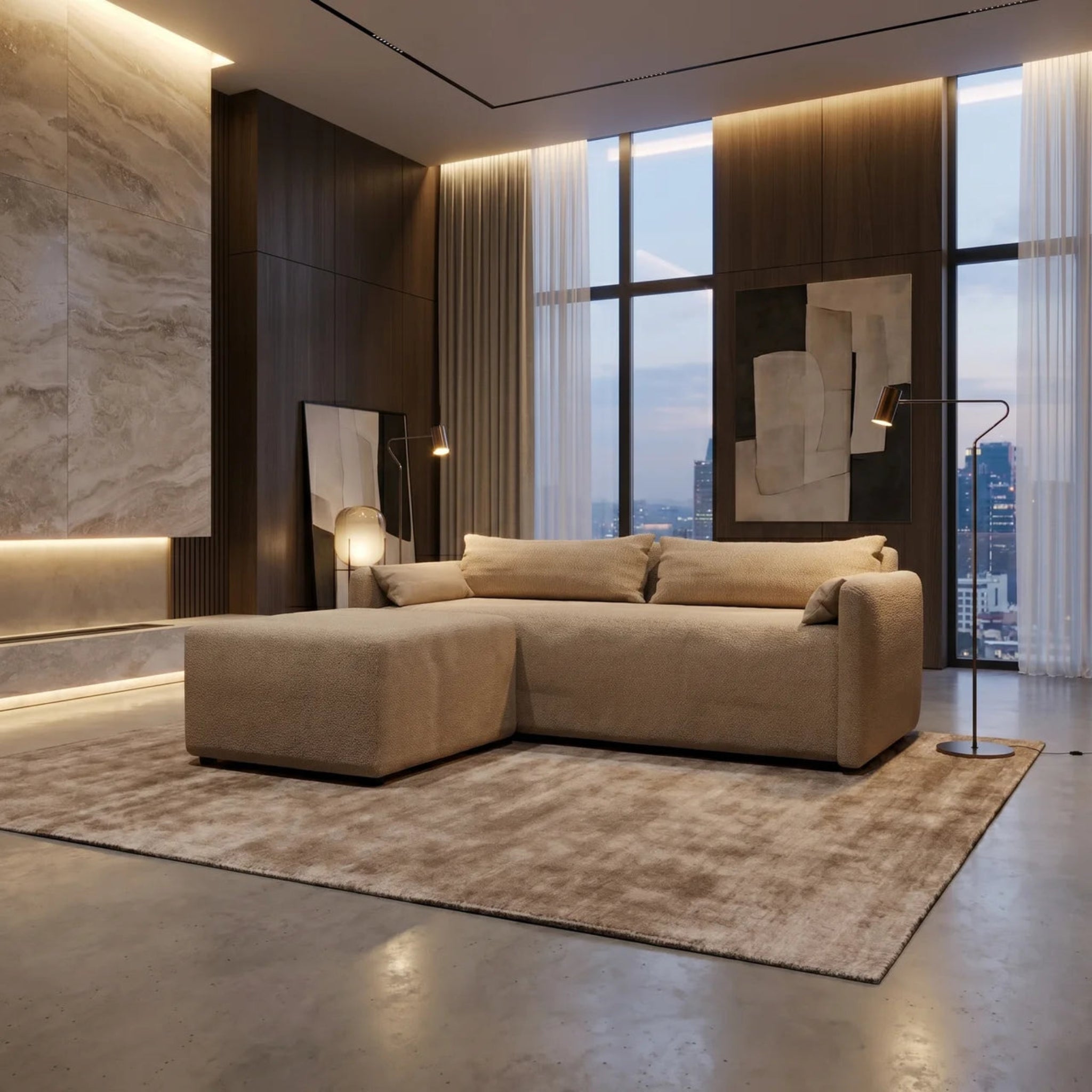 NZ Made Deseo 3 Seater With Chaise Corner Sofa - Image 11 | Furniture World NZ