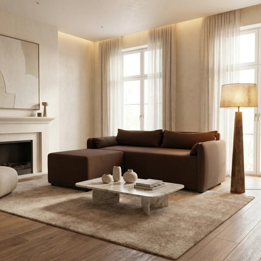 NZ Made Deseo 3 Seater With Chaise Corner Sofa | Furniture World NZ
