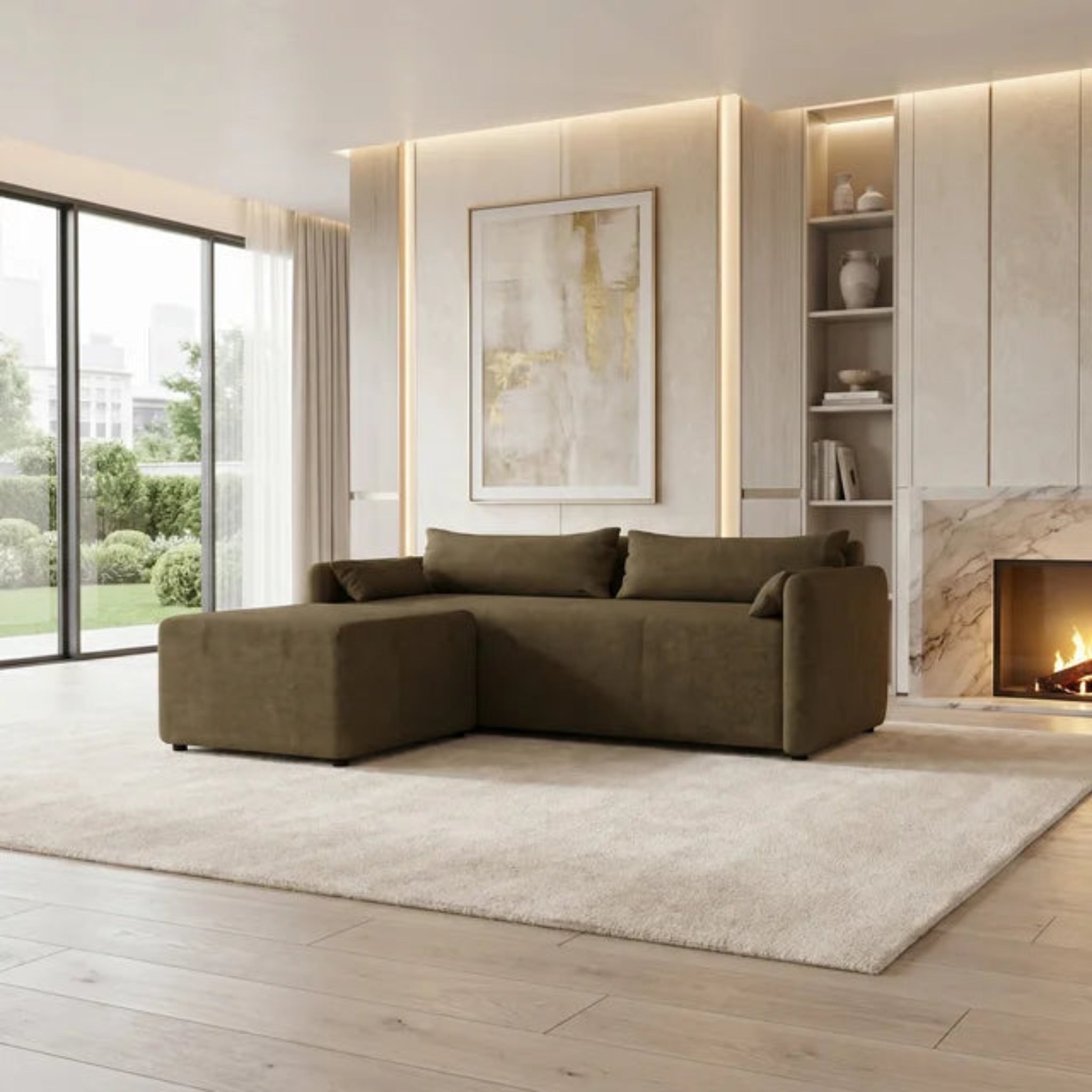 NZ Made Deseo 3 Seater With Chaise Corner Sofa - Image 17 | Furniture World NZ