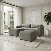 NZ Made Deseo 3 Seater Corner Sofa With Reversible Chaise