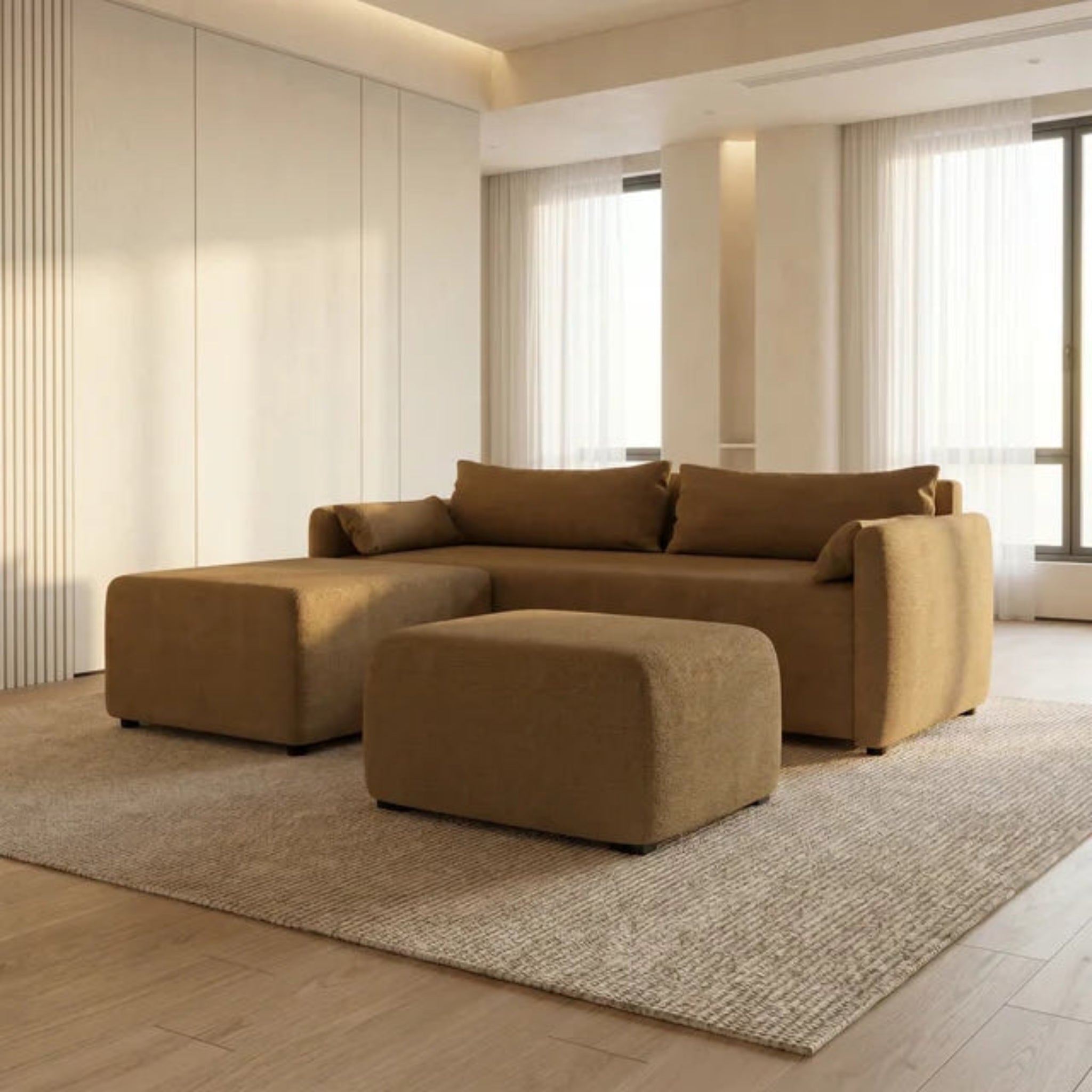 NZ Made Deseo 3 Seater With Chaise Corner Sofa - Image 16 | Furniture World NZ