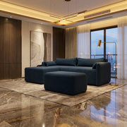 NZ Made Deseo 3 Seater With Chaise Corner Sofa - Image 27 | Furniture World NZ