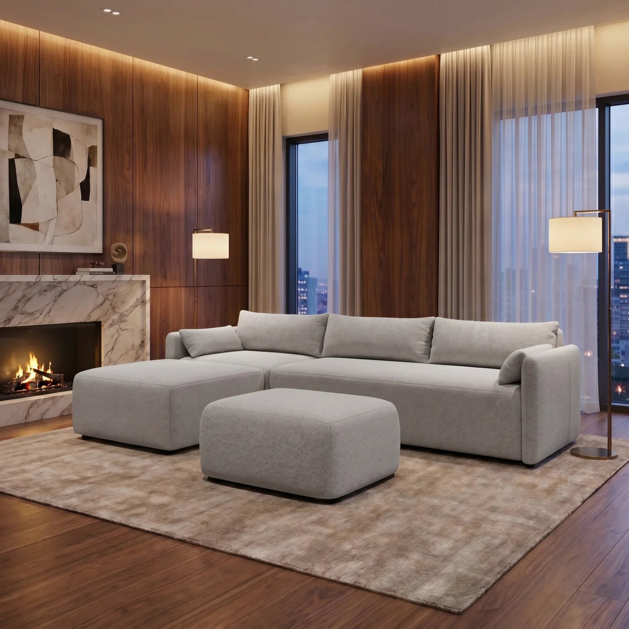 NZ Made Deseo 4 Seater With Chaise Corner Sofa - Image 4 | Furniture World NZ