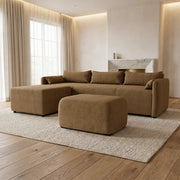 NZ Made Deseo 4 Seater Corner Sofa With Reversible Chaise
