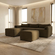 NZ Made Deseo 4 Seater Corner Sofa With Reversible Chaise