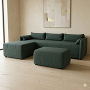 NZ Made Deseo 4 Seater With Chaise Corner Sofa - Image 30 | Furniture World NZ
