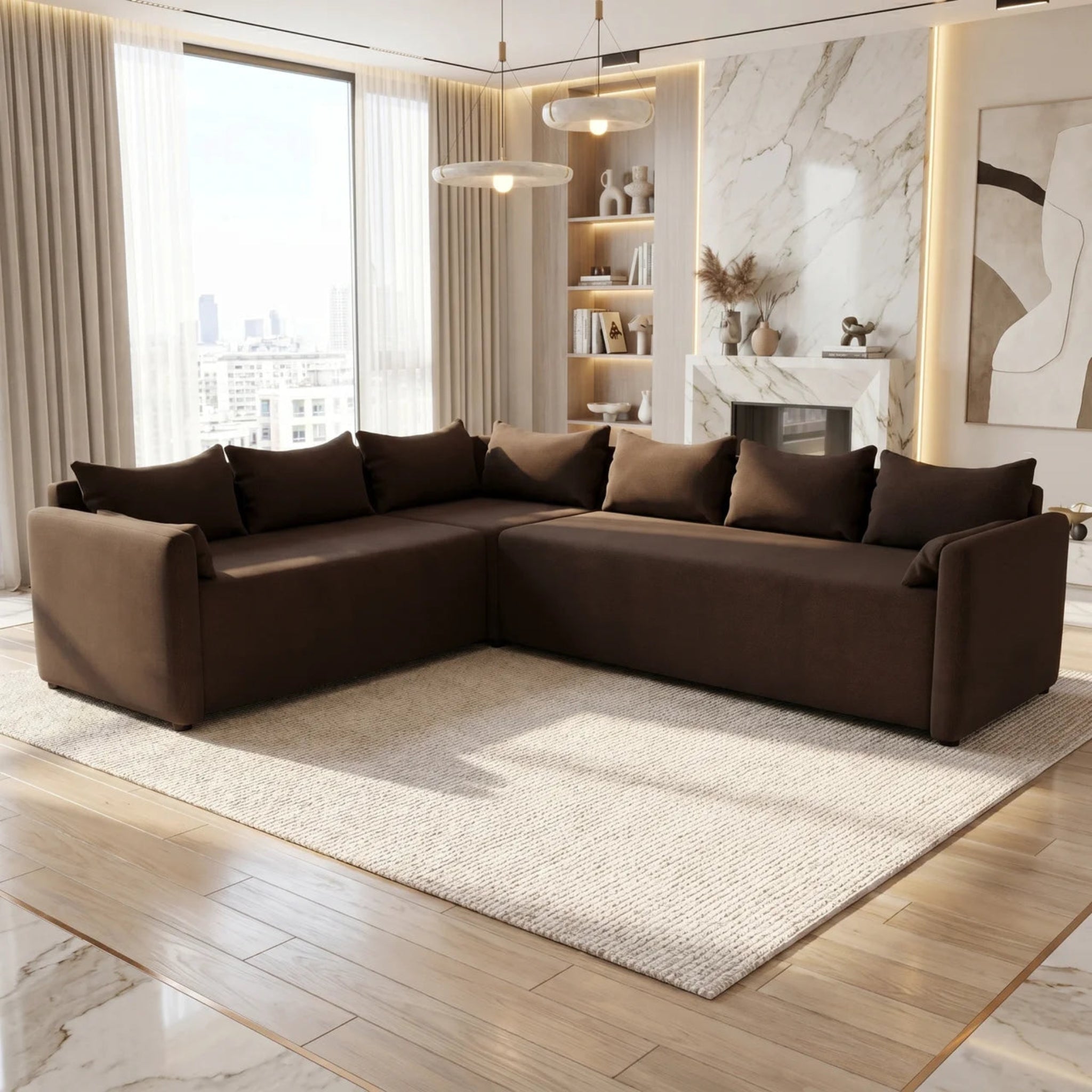 NZ Made Deseo 6 Seater Corner Sofa | Furniture World NZ