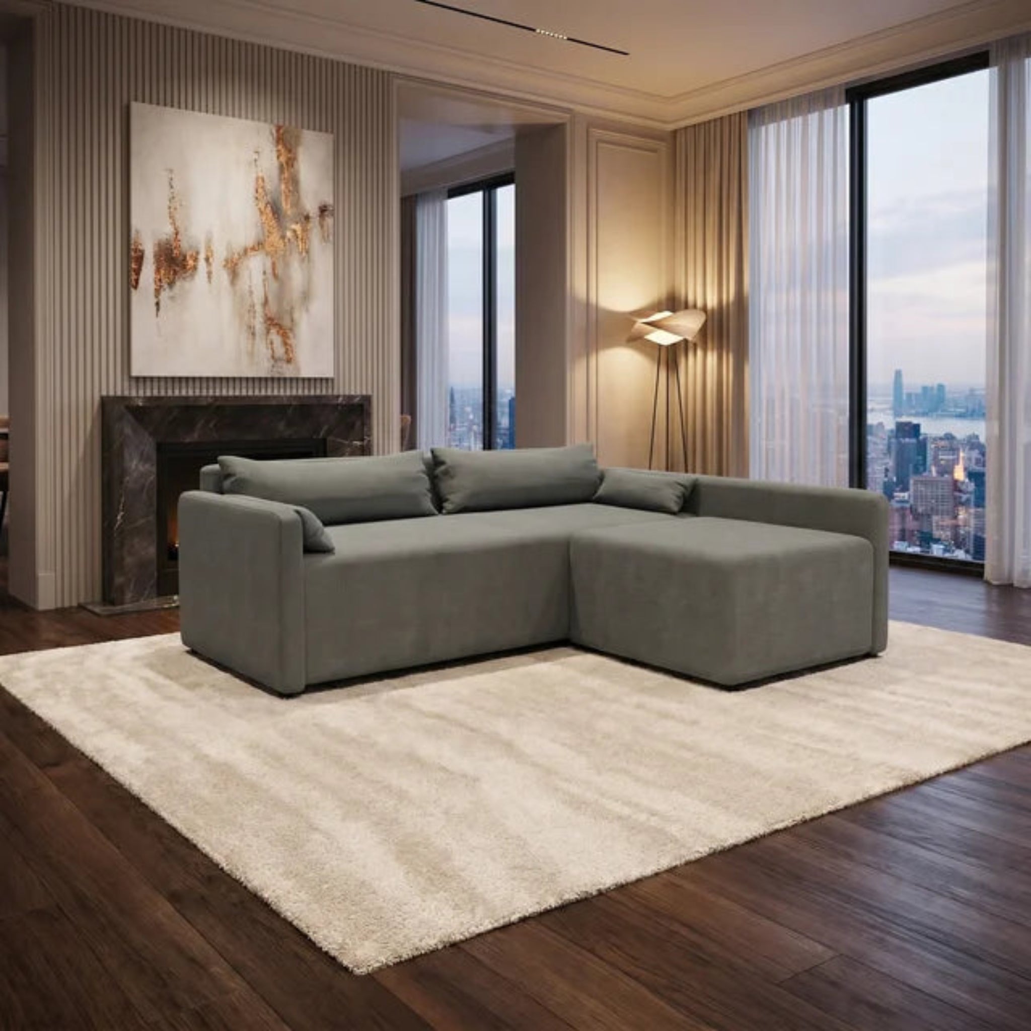 NZ Made Deseo Long-Arm With Chaise Corner Sofa - Image 13 | Furniture World NZ