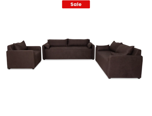 NZ Made Deseo Lounge Suite Collection Atlas Armour / 3 + 2 + 1 Seater