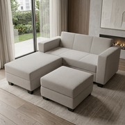 NZ Made Eco 3 Seater Corner Sofa With Reversible Chaise
